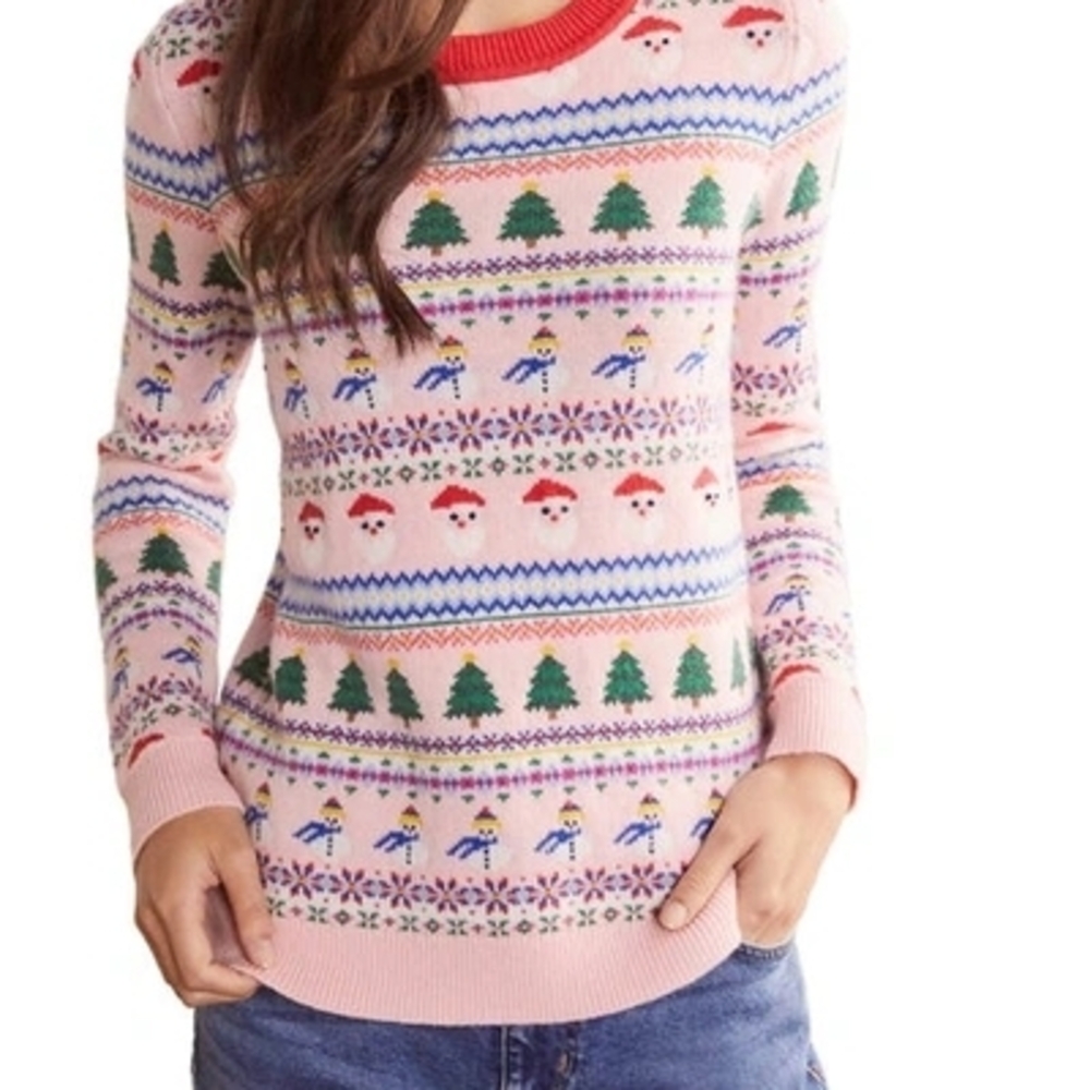 Boden Festive Fair Isle Sweater NWT